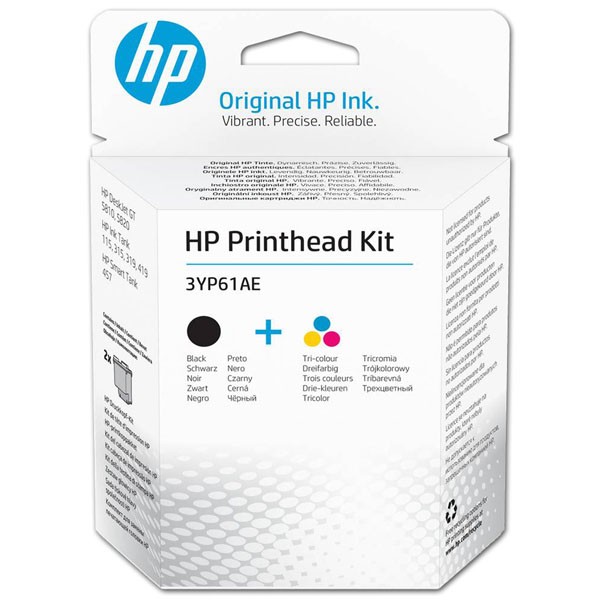 HP 3YP61AE - originálna tlačová hlava, čierna + farebná