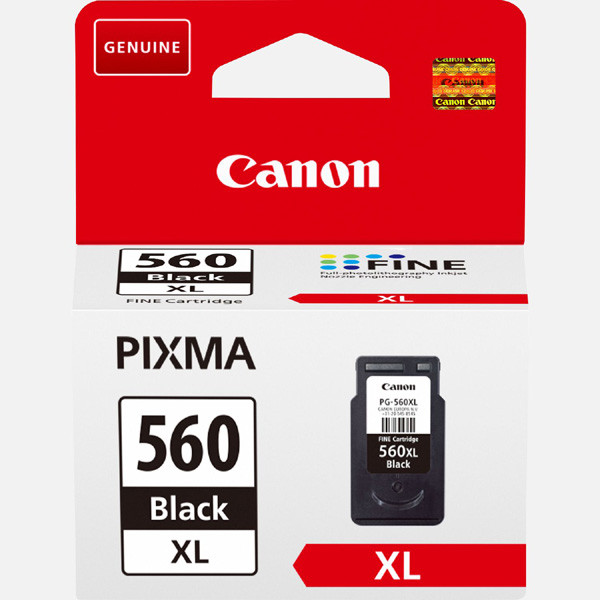 CANON PG-560-XL (3712C001), originálna cartridge, čierna, 14,3ml, Pre tlačiareň: CANON PIXMA TS5352