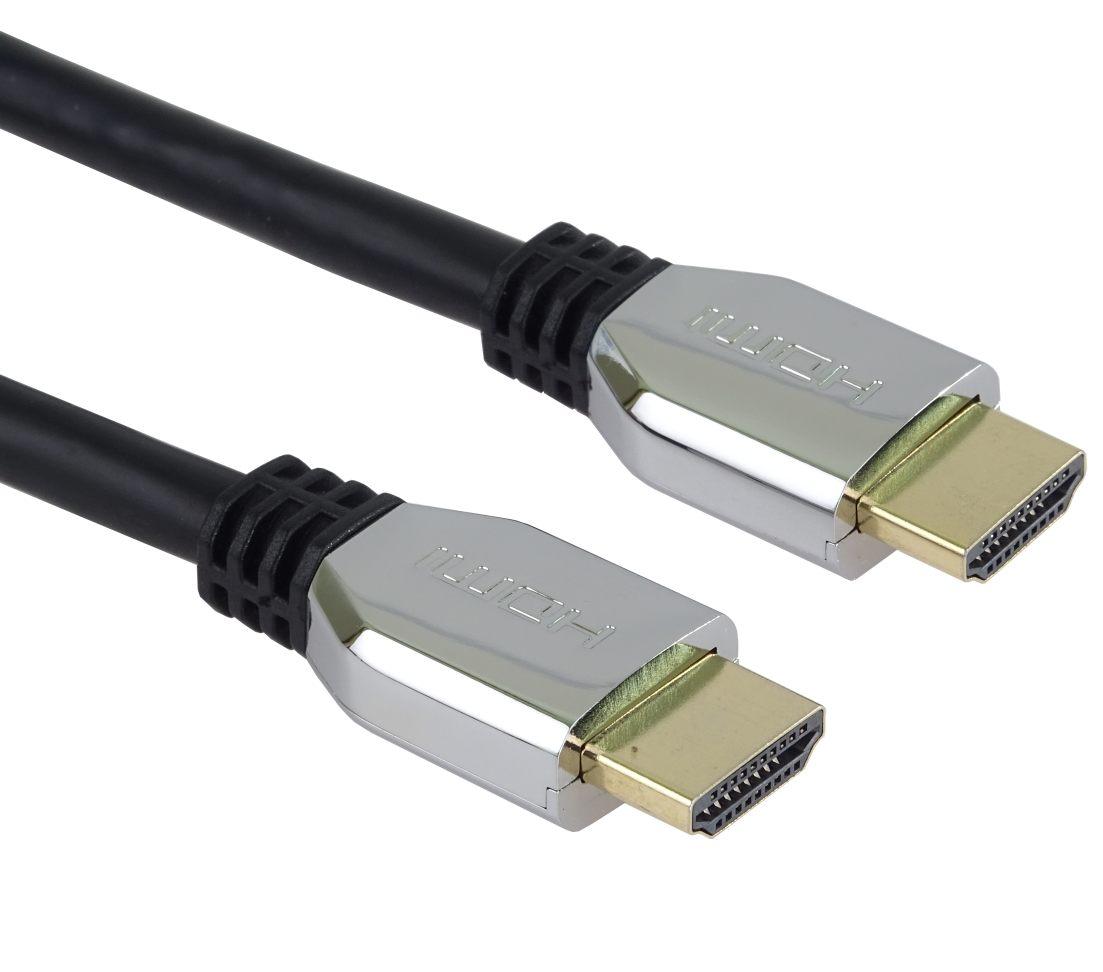 Fotografia produktu: PremiumCord ULTRA HDMI 2.1 High Speed + Ethernet kábel 8K @ 60Hz, pozlátené 1,5 m