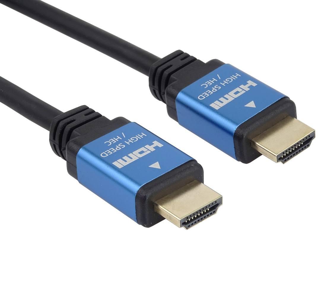 Fotografia produktu: PremiumCord Ultra kábel HDMI 2.0b kovové, 1,5m