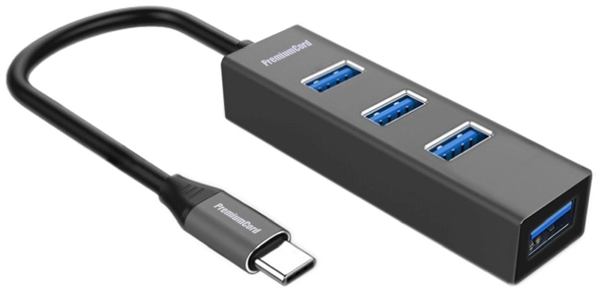 Fotografia produktu: PremiumCord 5G USB Hub Type C na 4x USB 3.2 Gen 1