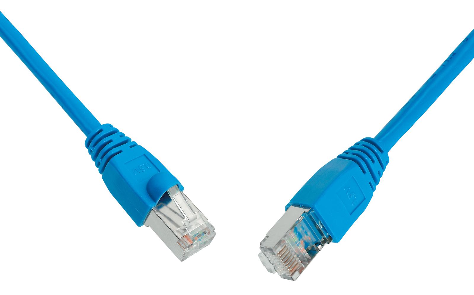 Fotografia produktu: SOLARIX patch kábel CAT6 UTP PVC 0,5m modrý