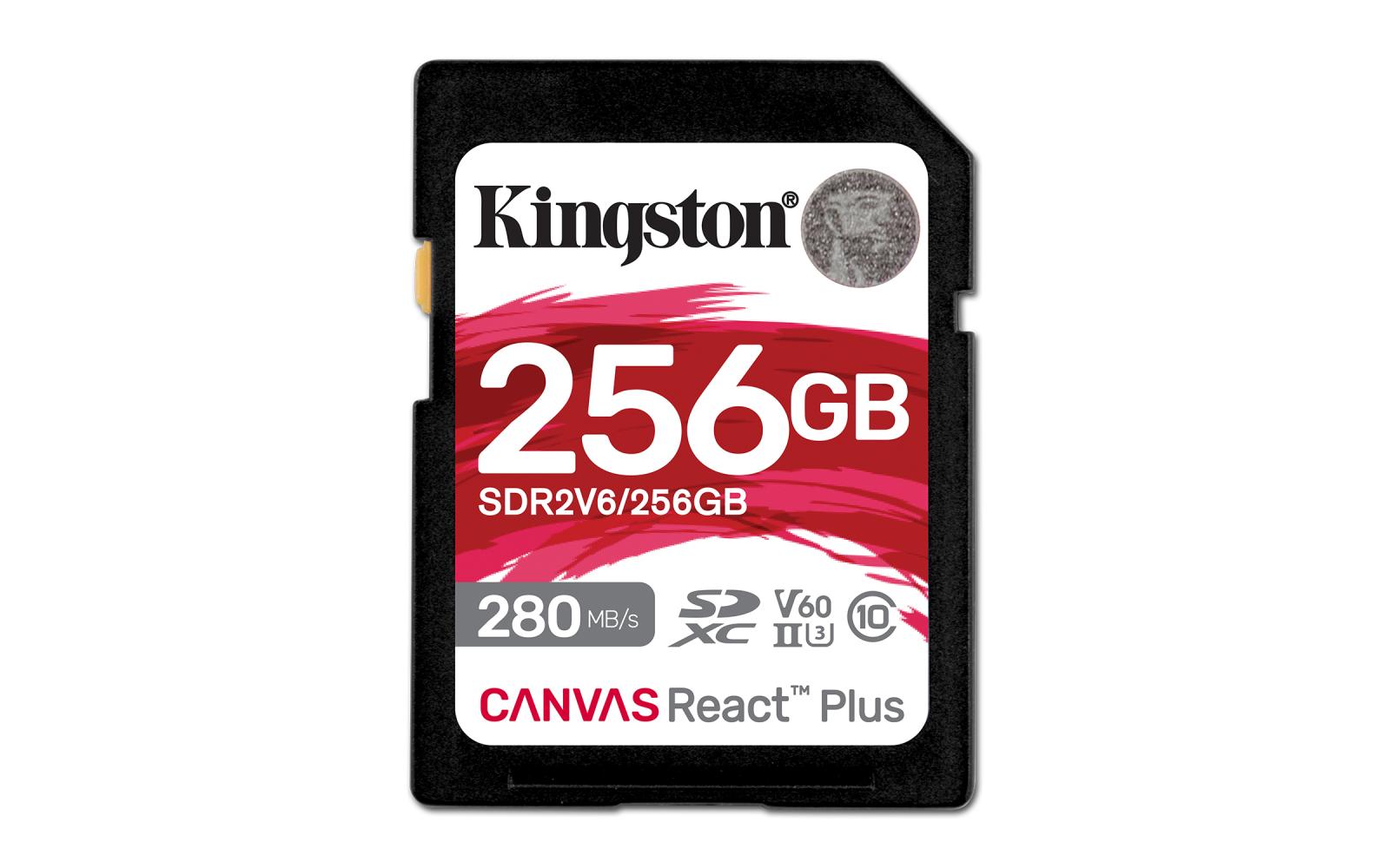 Fotografia produktu: Kingston Canvas React Plus/SDXC/256GB/UHS-II U3/Class 10