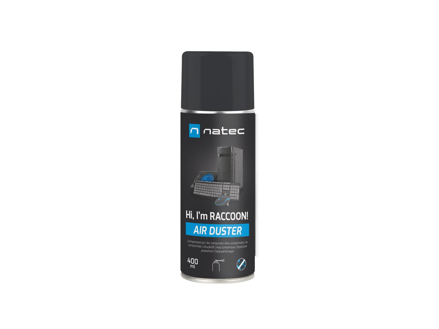 Fotografia produktu: Natec stlačený vzduch RACCOON AIR 400 ml