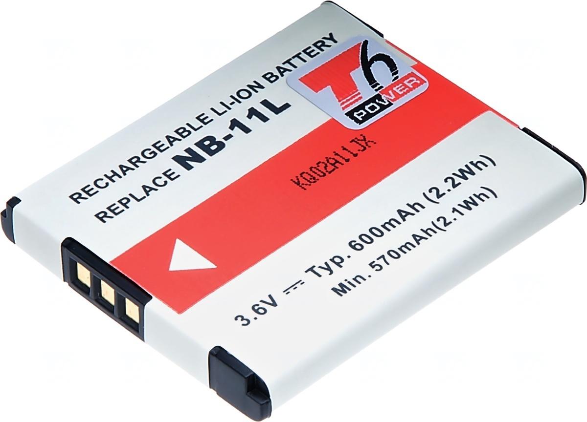 Fotografia produktu: Batéria T6 power Canon NB-11L, 600mAh, sivá