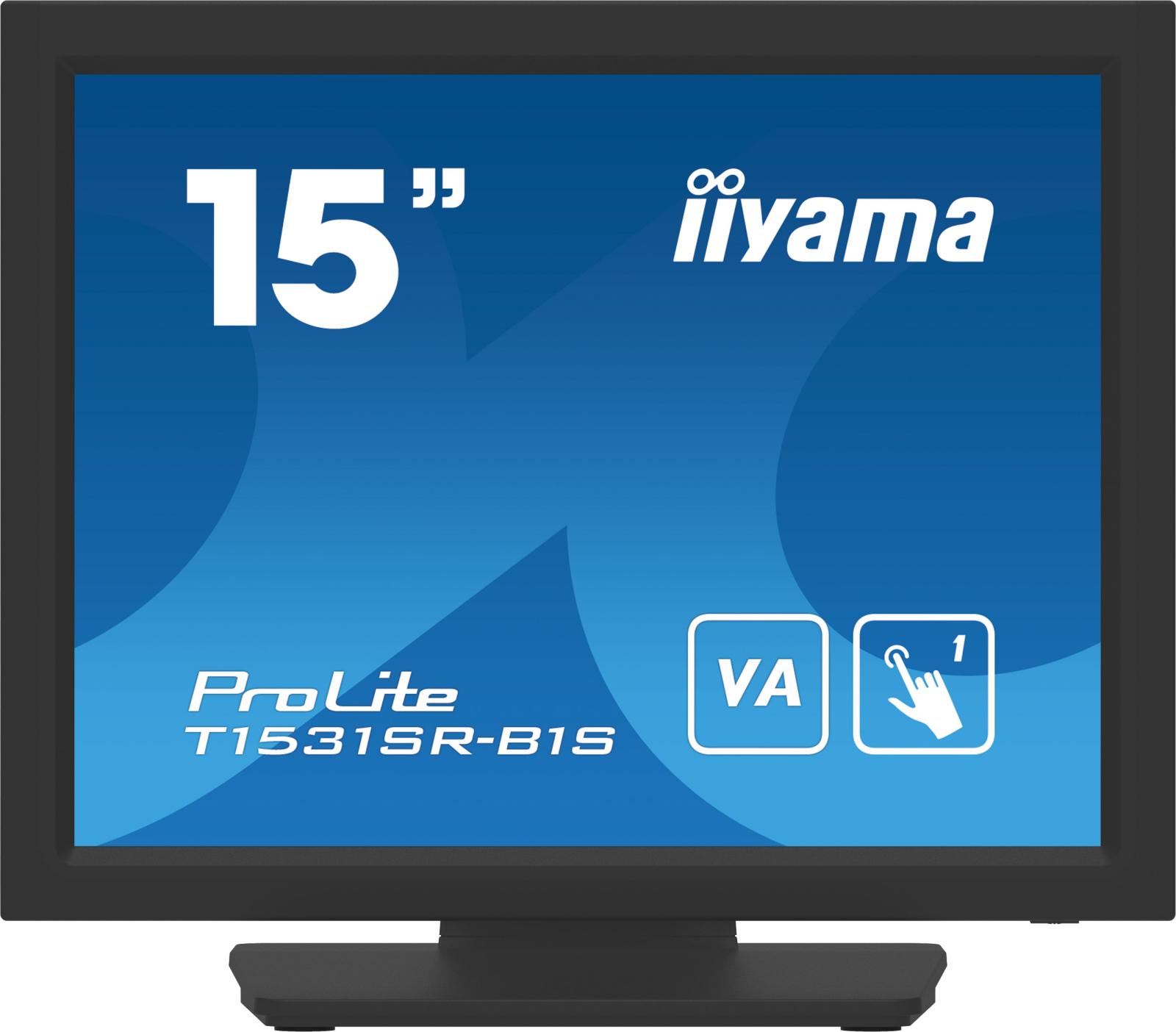 Fotografia produktu: 15" iiyama T1531SR-B1S: VA, 1024x768, DP, HDMI
