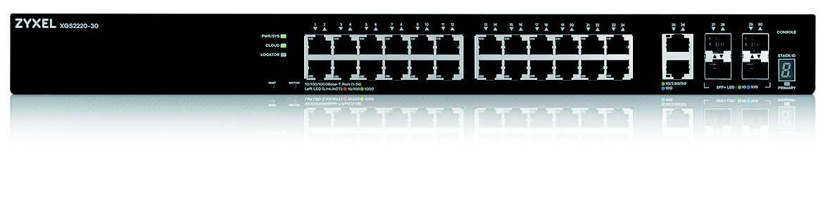 Fotografia produktu: ZYXEL XGS2220-30, 30port + 1 Y Nebula FlexPro