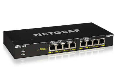 Fotografia produktu: NETGEAR 8PT GE UNMANAGED SWCH W/POE/POE+