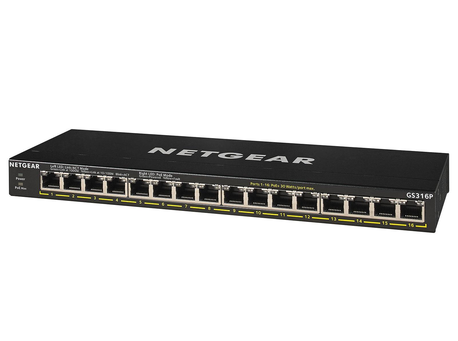 Fotografia produktu: NETGEAR 16PT GE UNMANAGED SWCH W/POE/POE+