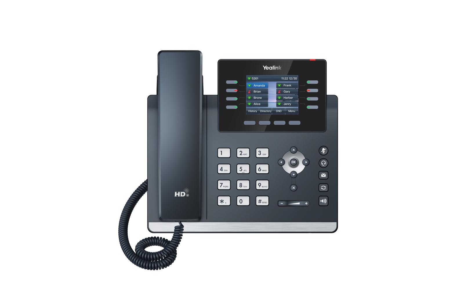 Fotografia produktu: Yealink SIP-T44W SIP telefón, PoE, 2,8" 320x240 LCD, 21 prog.tl., Wi-Fi, Bluetooth