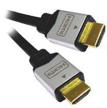 Fotografia produktu: PremiumCord kábel HDMI M/M, zlac.a kovové HQ, 3m