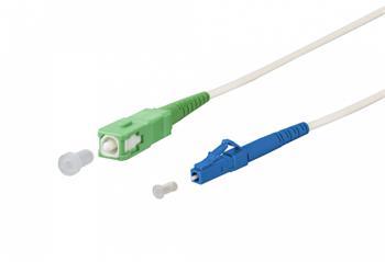Fotografia produktu: SC/APC - LC/UPC simplex 9/125 SM 5m arm.biely 3mm B3 LSZH