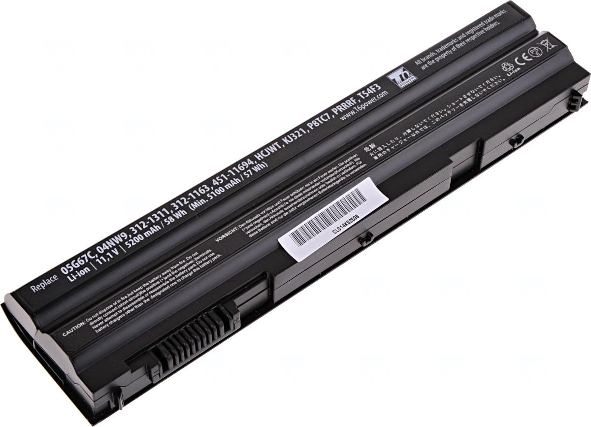 Fotografia produktu: Batéria T6 Power Dell Latitude E6420, E6430, E6520, E6530, E5420, E5430, E5520, 5200mAh, 58Wh, 6cell