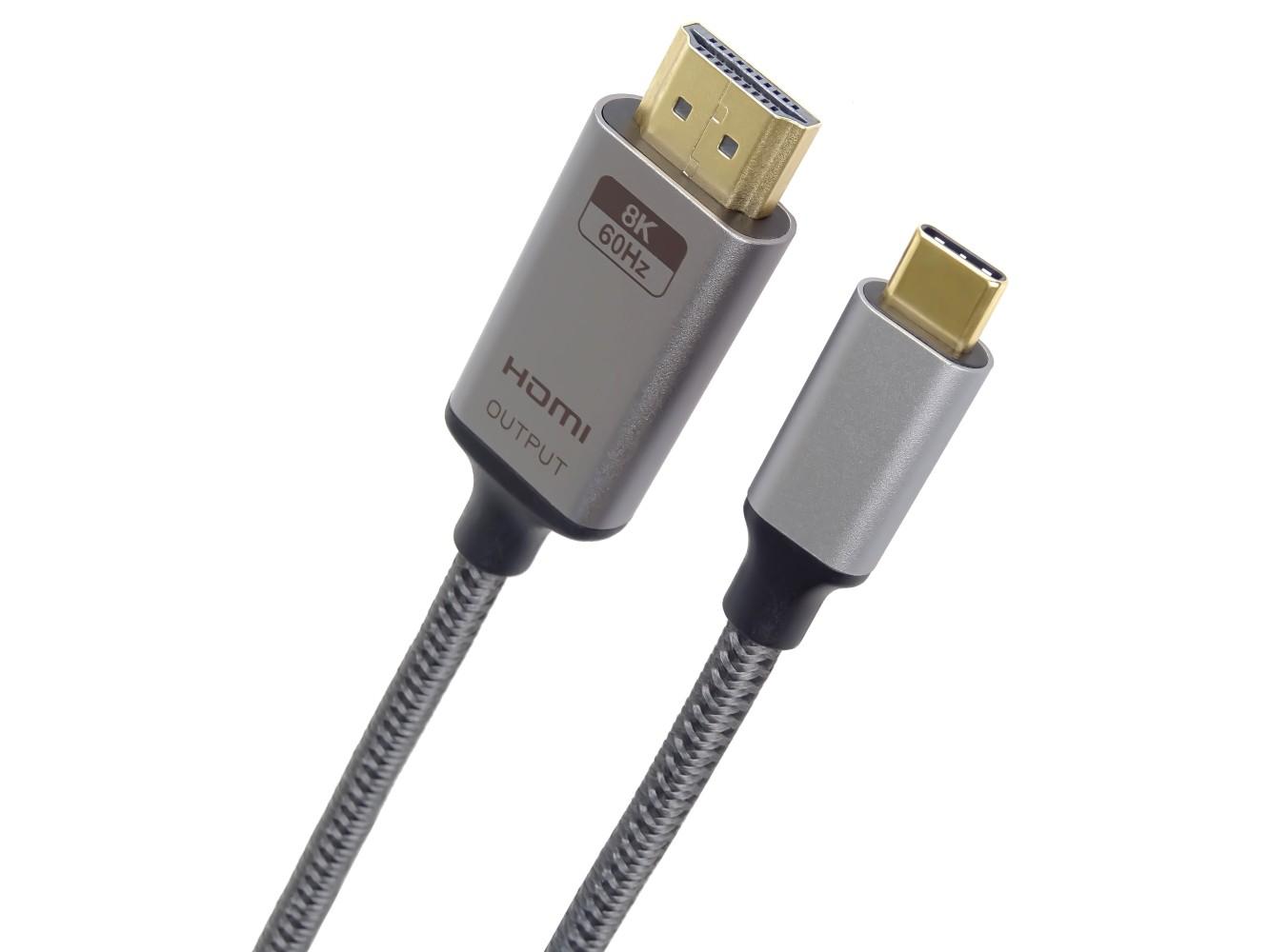 Fotografia produktu: PremiumCord USB-C na HDMI, 2m, 8K @ 60Hz, 4K @ 144Hz