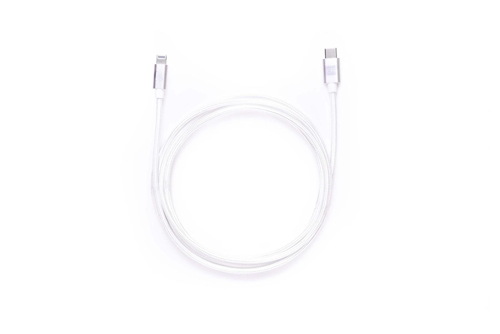 Fotografia produktu: ER POWER kábel USB-C/C 5A (100W) 200cm biely