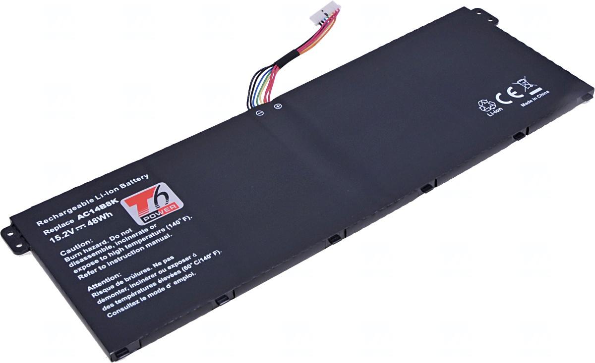 Fotografia produktu: Batéria T6 Power pre Acer Aspire ES1-311, ES1-511, E5-571, E5-731, 3150mAh, 48Wh, 4cell, Li-ion