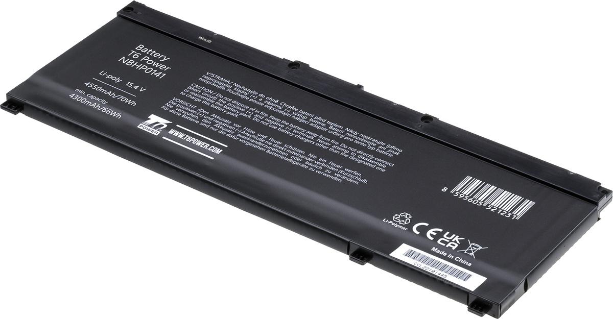 Fotografia produktu: Batéria T6 Power pre HP Omen 15-ce000, Pavilion Power 15-cb000 serie, 4550mAh, 70Wh, 4cell, Li-pol