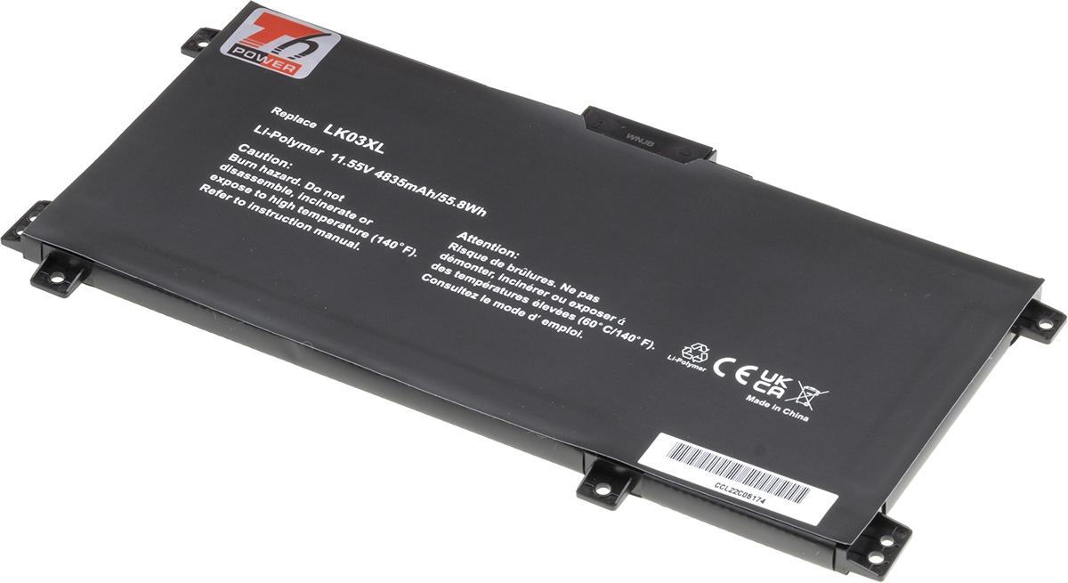 Fotografia produktu: Batéria T6 Power pre HP Envy 15-bp000, 15-cn000, 17-ae000 x360 serie, 4835mAh, 55Wh, 3cell, Li-pol