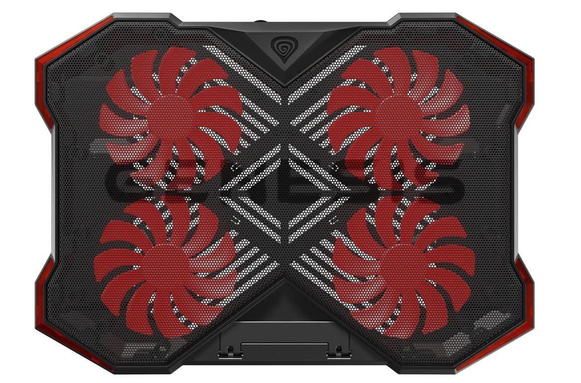 Fotografia produktu: Chladiaca podložka pre NB Genesis OXID 260, LED, 15,6-17,3" 4xvetrák, 2xUSB