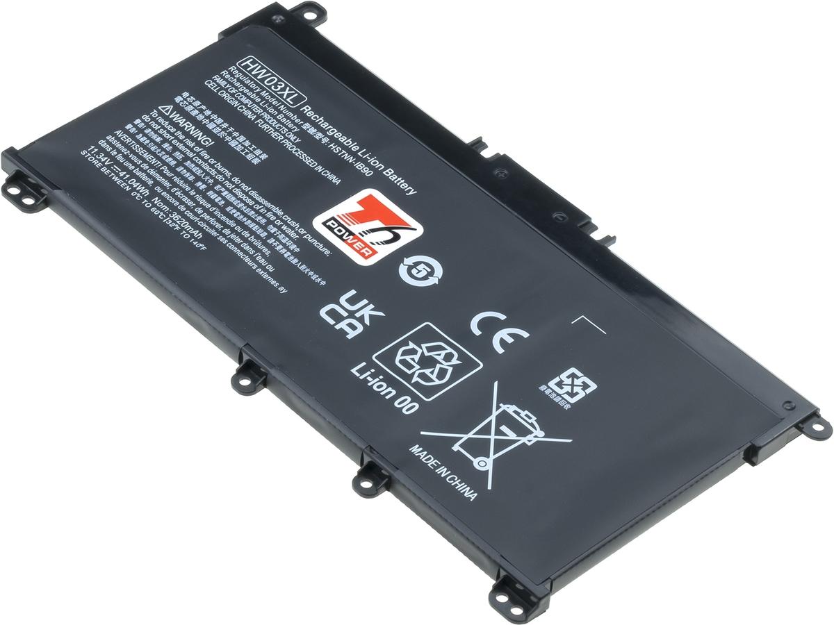 Fotografia produktu: Batéria T6 Power pre HP Pavilion 15-eh0000, 15-eg0000, 17-cn0000, 250 G9, 3620mAh, 41Wh, 3cell