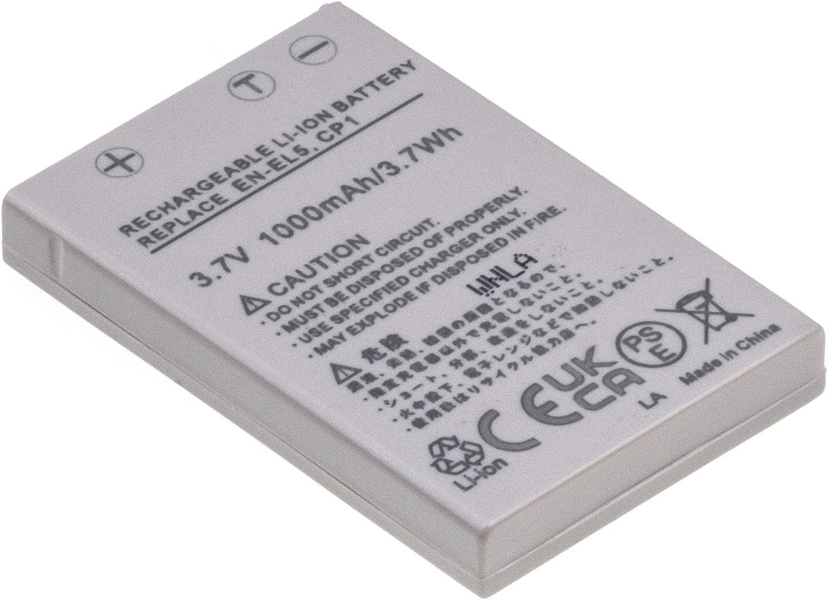 Fotografia produktu: Batéria T6 Power Nikon EN-EL5, CP1, 1000mAh, 3,7Wh, sivá
