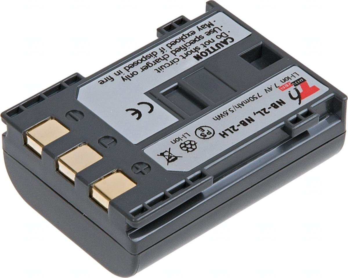 Fotografia produktu: Batéria T6 Power Canon NB-2L, NB-2LH, BP-2LH, 750mAh, 5,5Wh, sivá