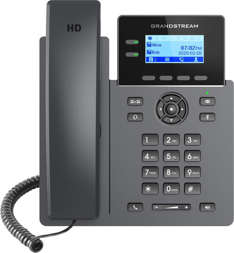 Fotografia produktu: Grandstream GRP2602 SIP telefón, 2,21" LCD podsv. displej, 4 SIP účty, 2x100Mbit port