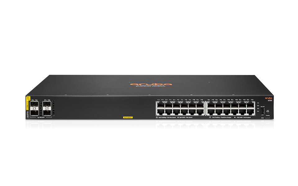 Fotografia produktu: Aruba 6100 24G CL4 4SFP+ Switch