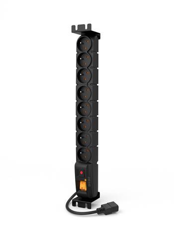 Fotografia produktu: 19" napájací panel ACAR S8/3m 8x230V-3m IEC320 C14