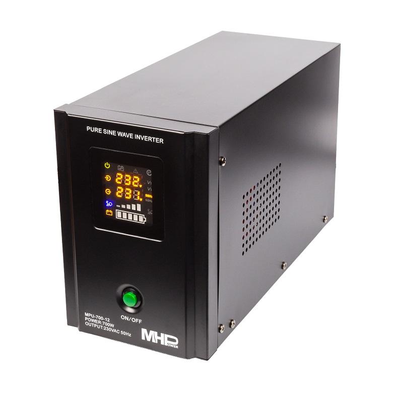 Fotografia produktu: Záložný zdroj MHPower MPU700-12, UPS, 700W, čistá sínus