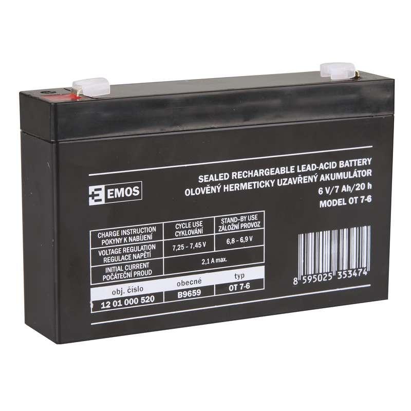 Fotografia produktu: AKUMULÁTOR SLA 6V/7Ah FA-4,7mm