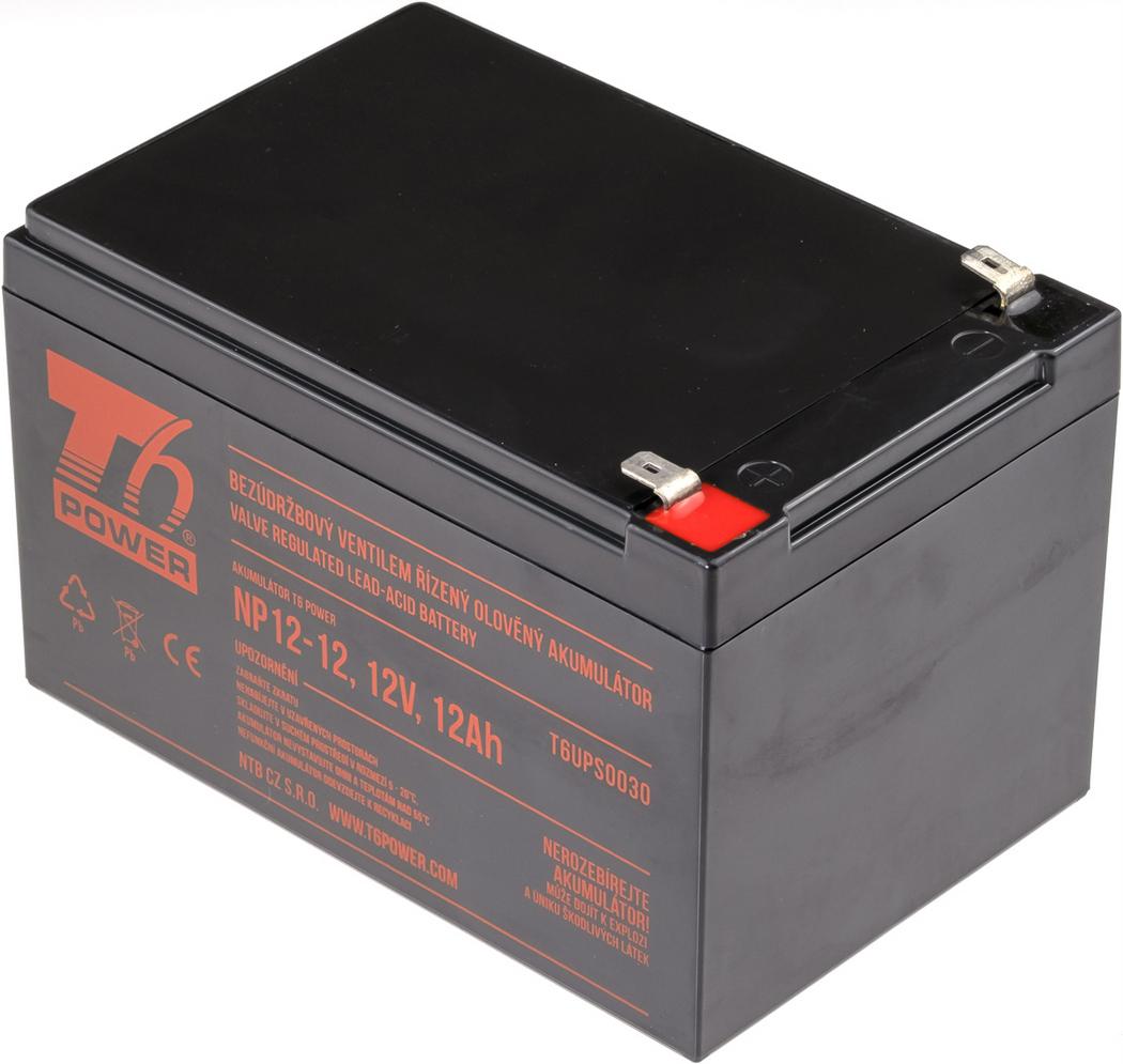 Fotografia produktu: Akumulátor T6 Power NP12-12, 12V, 12Ah, F2