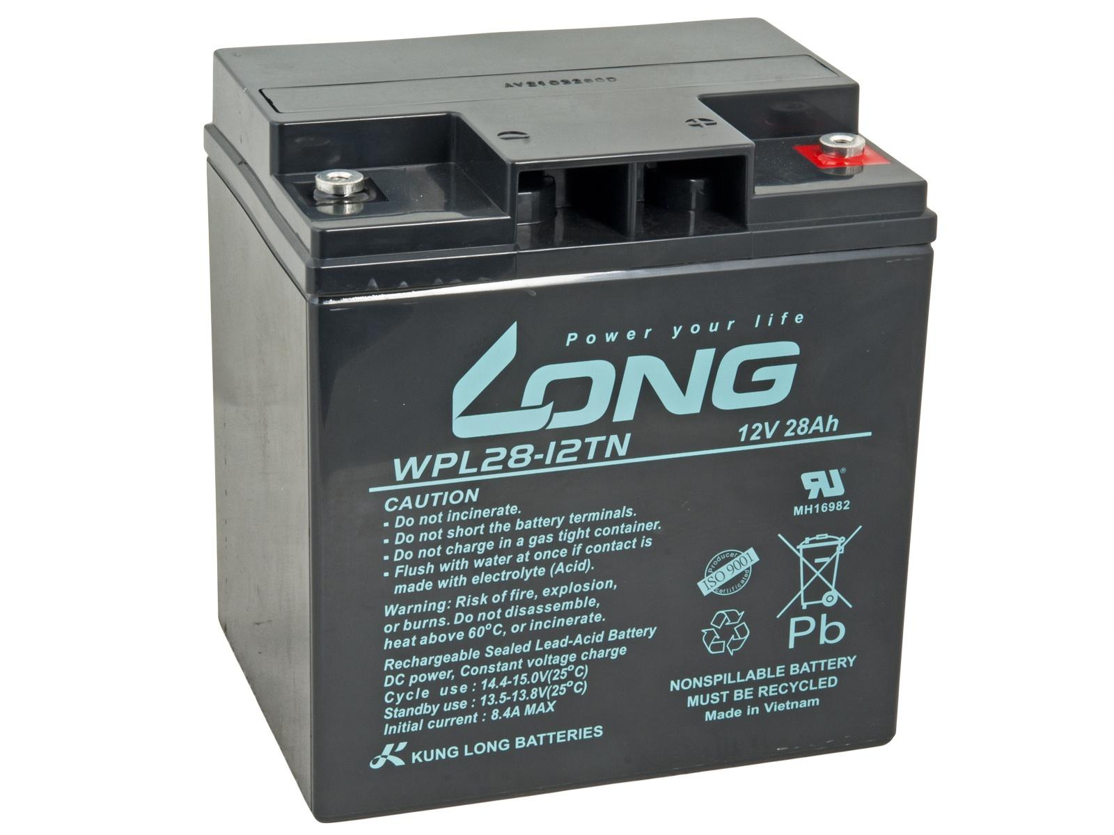 Fotografia produktu: LONG batéria 12V 28Ah M5 LongLife 12 rokov (WPL28-12TN)