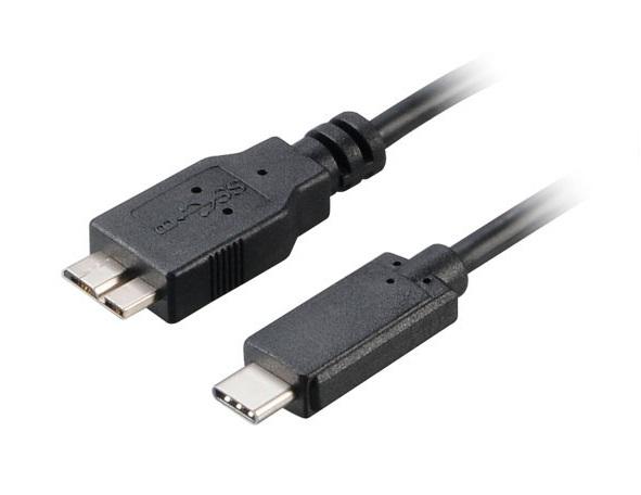 Fotografia produktu: AKASA - USB 3.1 typ C na mikro B adaptér - 100 cm