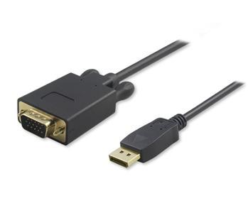 Fotografia produktu: PremiumCord DisplayPort na VGA kábel 2m M/M