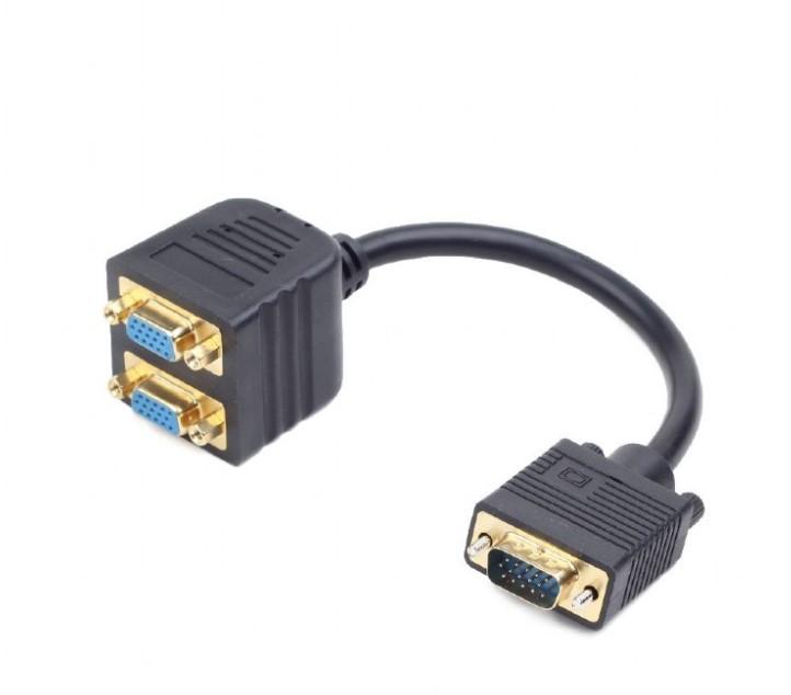 Fotografia produktu: GEMBIRD VGA splitter VGA(M) -> 2xVGA(F) 20cm