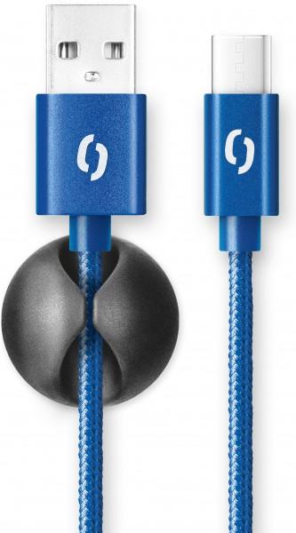 Fotografia produktu: ALIGATOR PREMIUM 2A kábel, USB-C, modrá