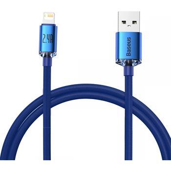 Fotografia produktu: Baseus CAJY000003 Crystal Shine Series Dátový Kábel USB - Lightning 20W 1,2m Blue
