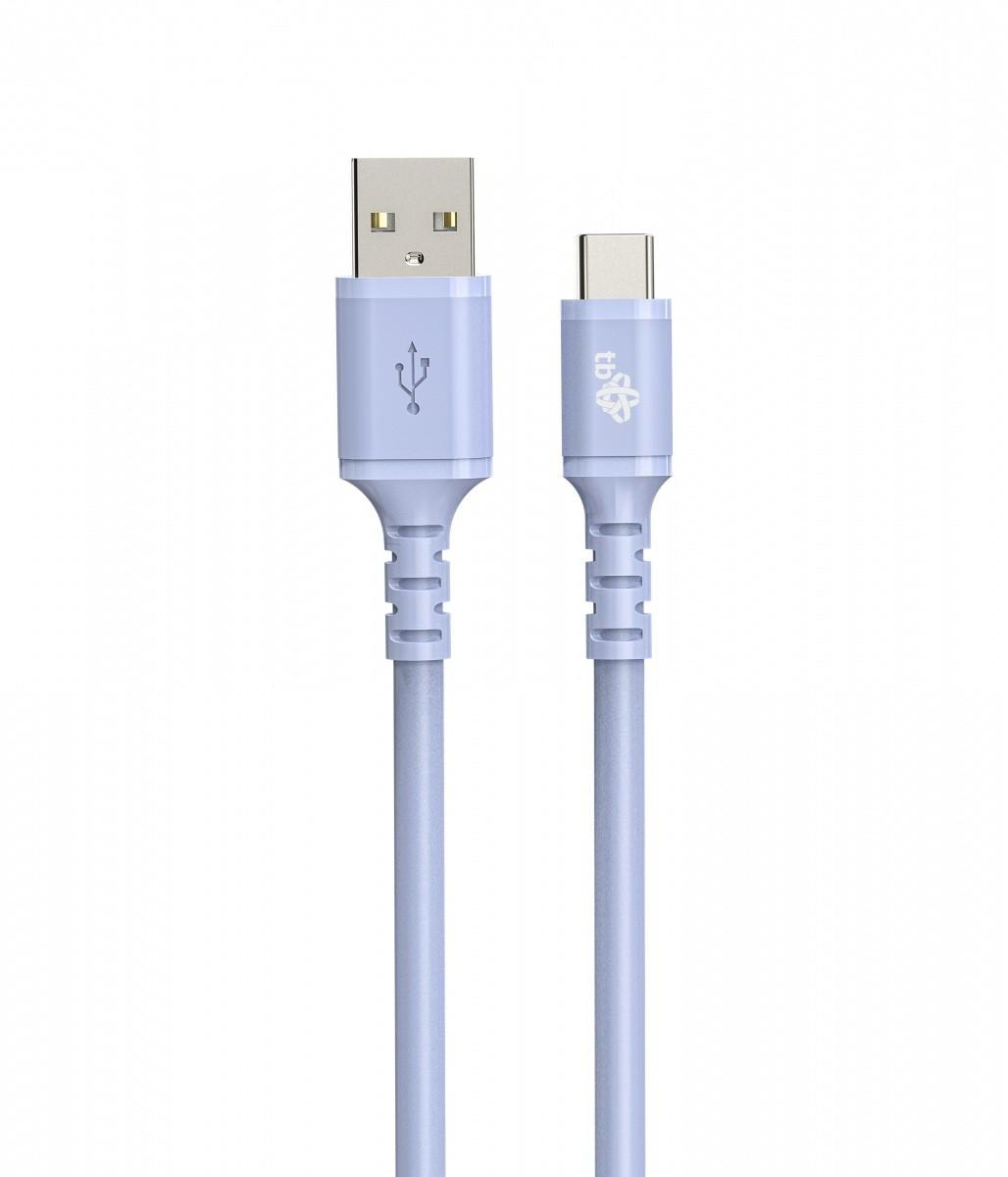 Fotografia produktu: TB kábel USB-A - USB-C fialový 1m