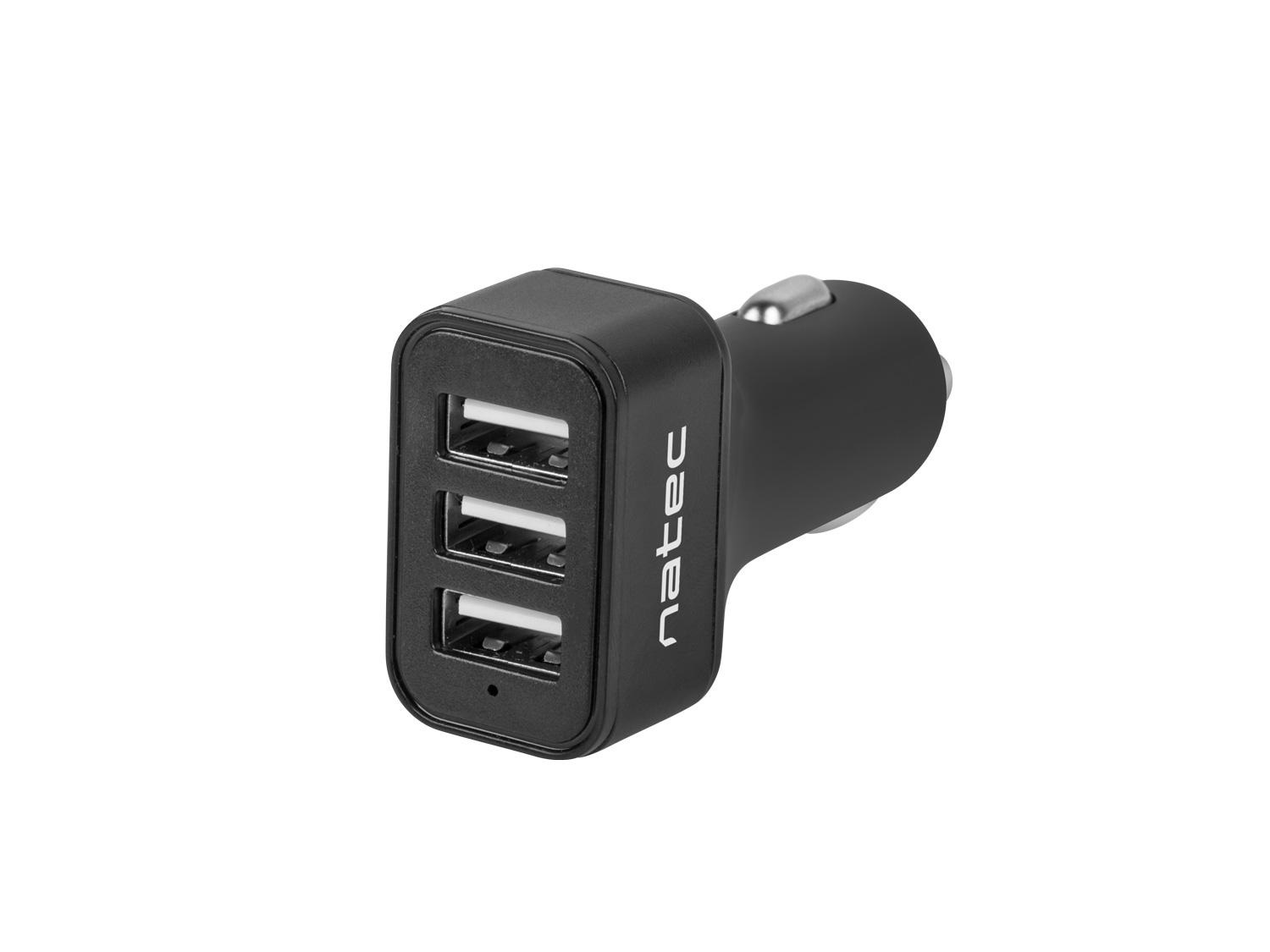 Fotografia produktu: Natec nabíjačka do auta CONEY, 2XUSB, 1XUSB-C, 84W