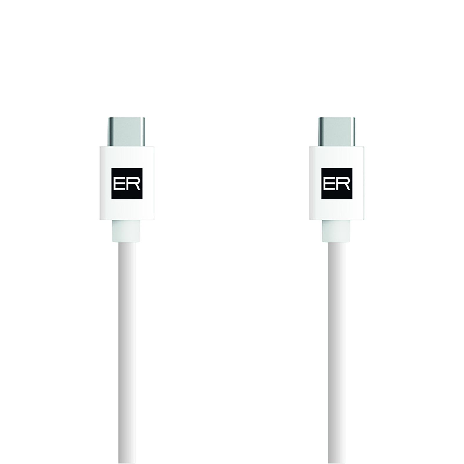 Fotografia produktu: ER POWER kábel USB-C/C 3A 60W 200cm biely