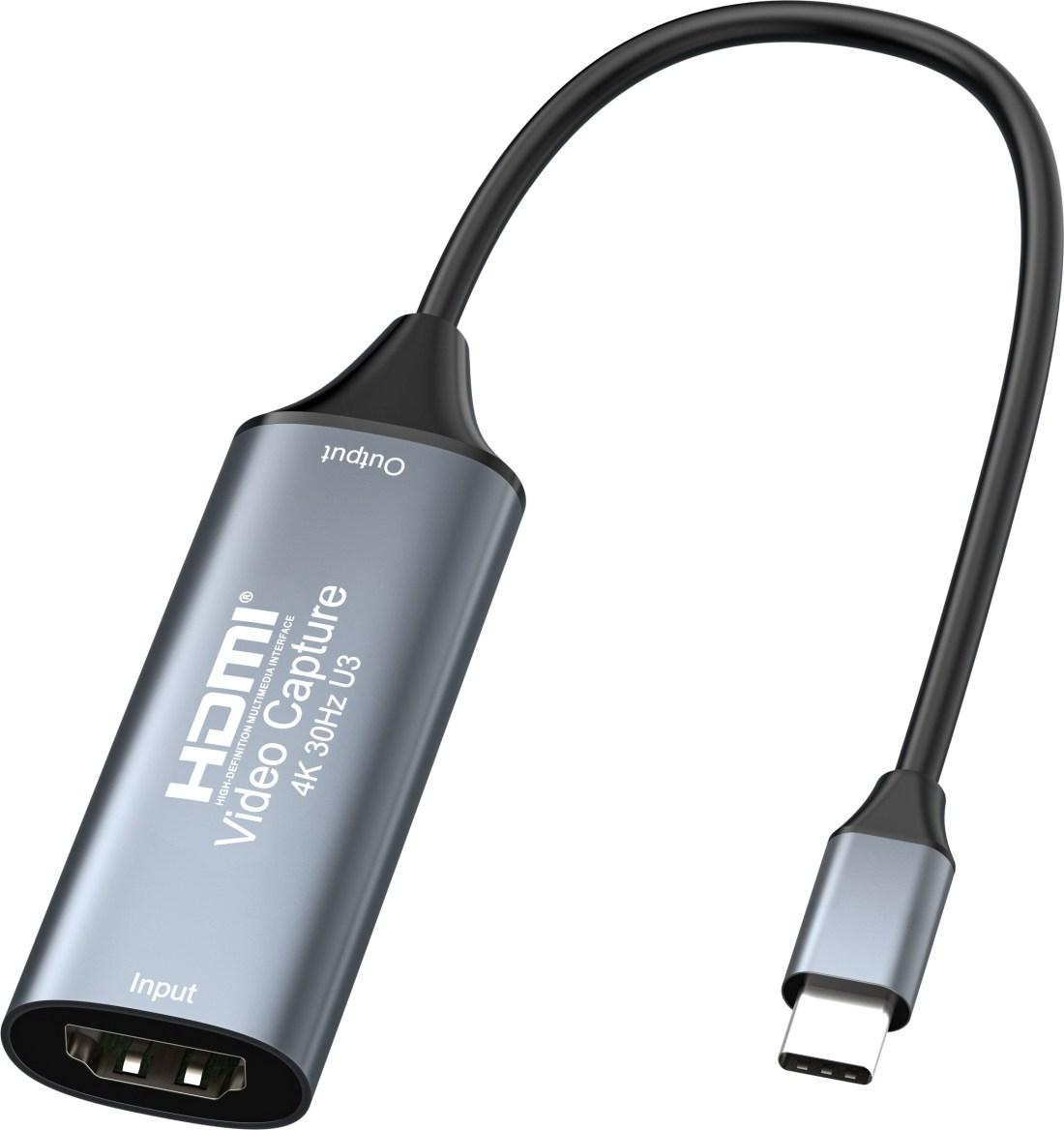 Fotografia produktu: PremiumCord HDMI grabber pre video/audio signálu do počítača s konektorom USB 3.0 typ c