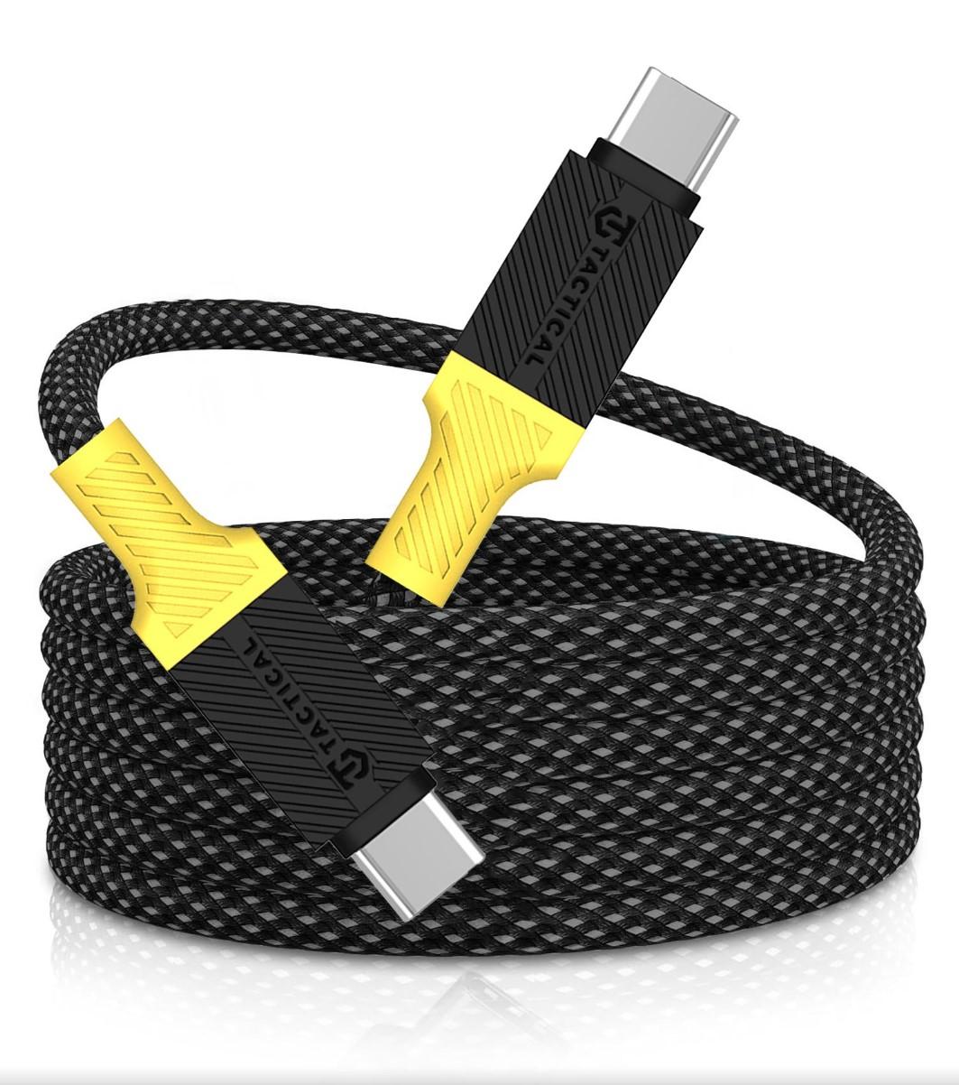 Fotografia produktu: Tactical MagRope USB-C/USB-C 1m Black/Yellow