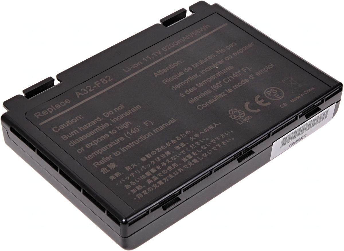 Fotografia produktu: Batéria T6 Power pre Asus K40, K41, K50, K51, K60, K61, K70, F52, F82, X5D, 5200mAh, 58Wh, 6cell