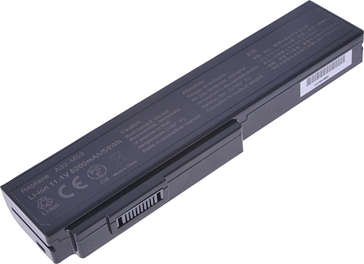 Fotografia produktu: Batéria T6 Power pre Asus M50, G50, G60, N43, N53, N61, B43, X55, X57, X64, 5200mAh, 58Wh, 6cell