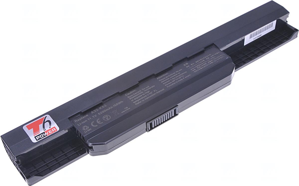 Fotografia produktu: Batéria T6 Power Asus K43, K53, K84, A43, A53, A54, P43, P53, X43, X53, X54, 5200mAh, 58Wh, 6cell