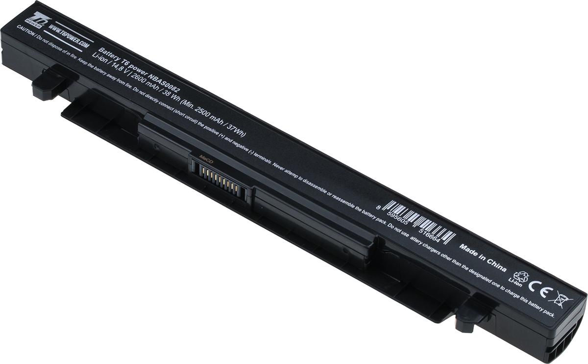 Fotografia produktu: Batéria T6 Power pre Asus X450, X550, X552, A450, A550, F450, F550, F552, R510, 2600mAh, 38Wh, 4cell