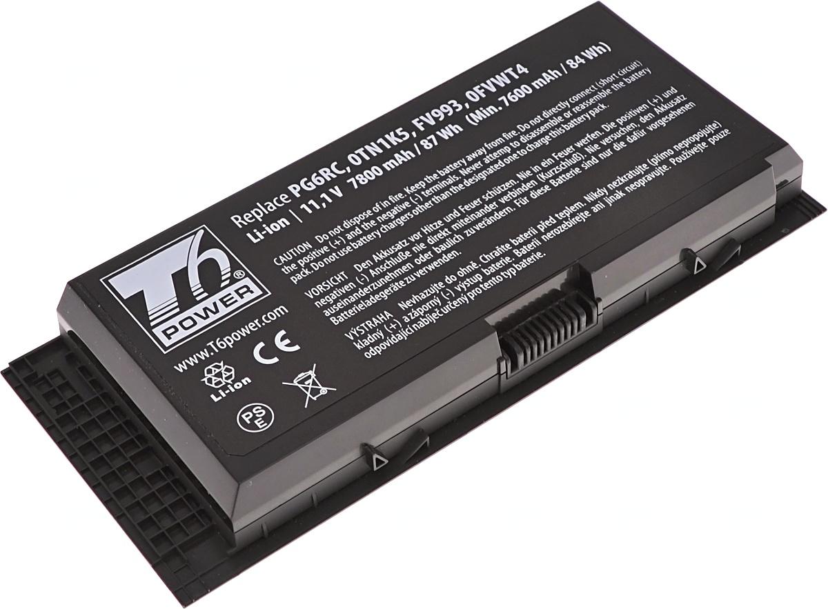 Fotografia produktu: Batéria T6 Power pre Dell Precision M6700, M6800, M4800, 7800mAh, 87Wh, 9cell
