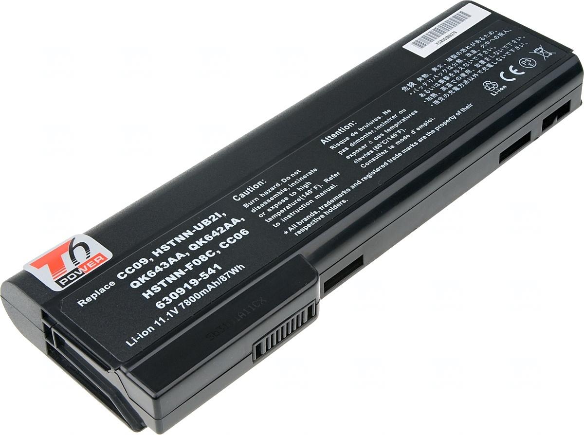 Fotografia produktu: Batéria T6 Power pre HP ProBook 6360b, 6460b, 6470b, 6560b, 6570b, 8460, 8470, 7800mAh, 87Wh, 9cell