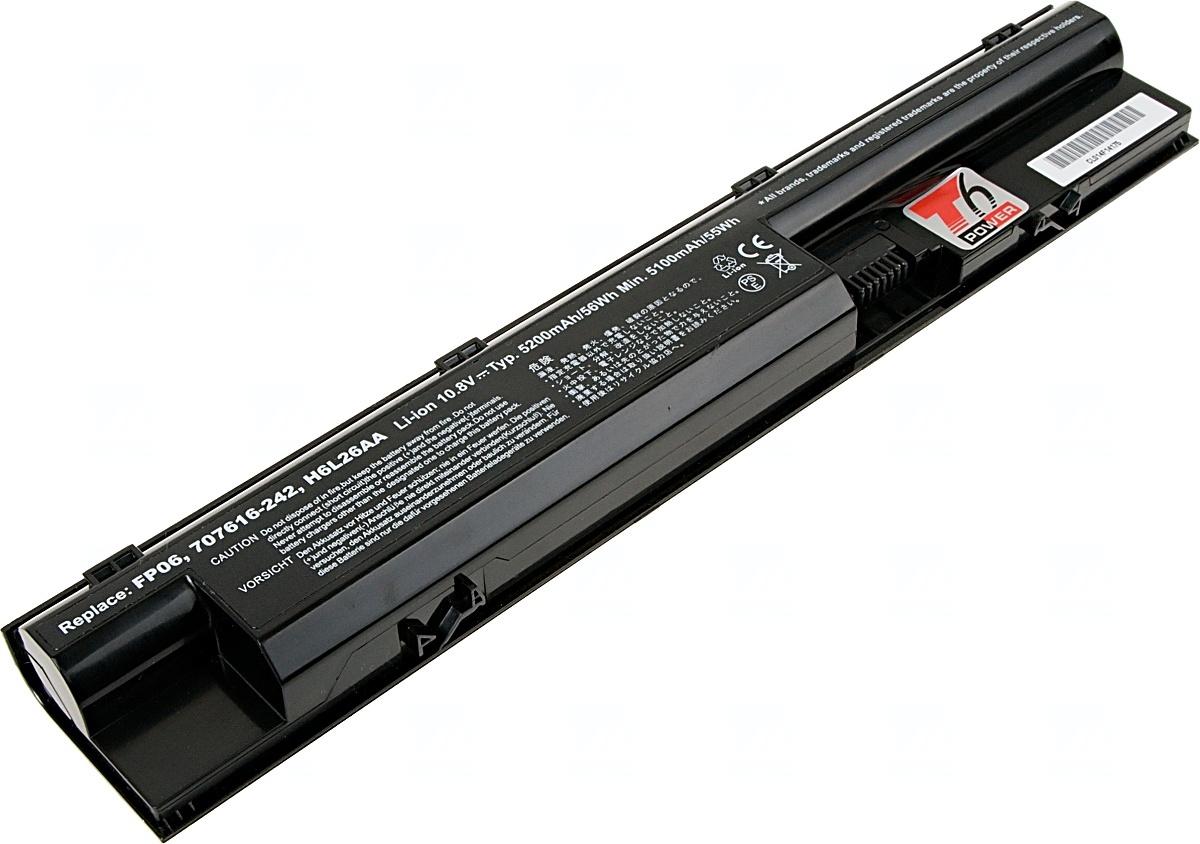 Fotografia produktu: Batéria T6 Power pre HP ProBook 440 G1, 445 G1, 450 G1, 455 G1, 470 G1, 5200mAh, 56Wh, 6cell